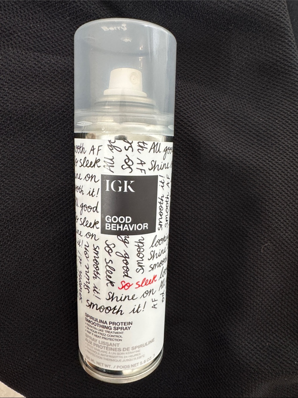 IGK Good Behavior Spirulina Protein Smoothing Spray - White